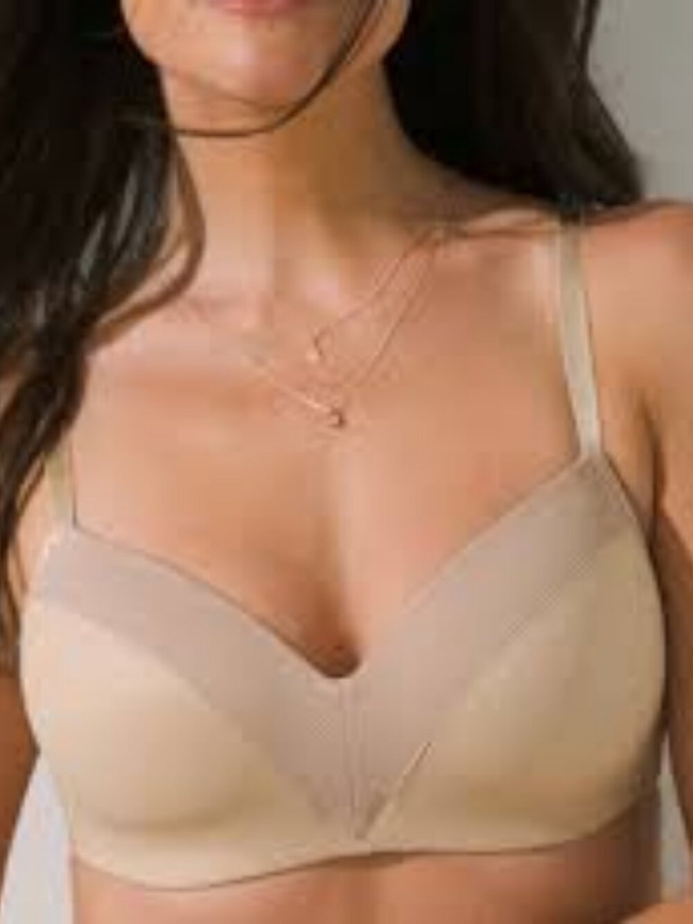 NWT Soma size 36DD cooling wireless full coverage t shirt bra in soft tan